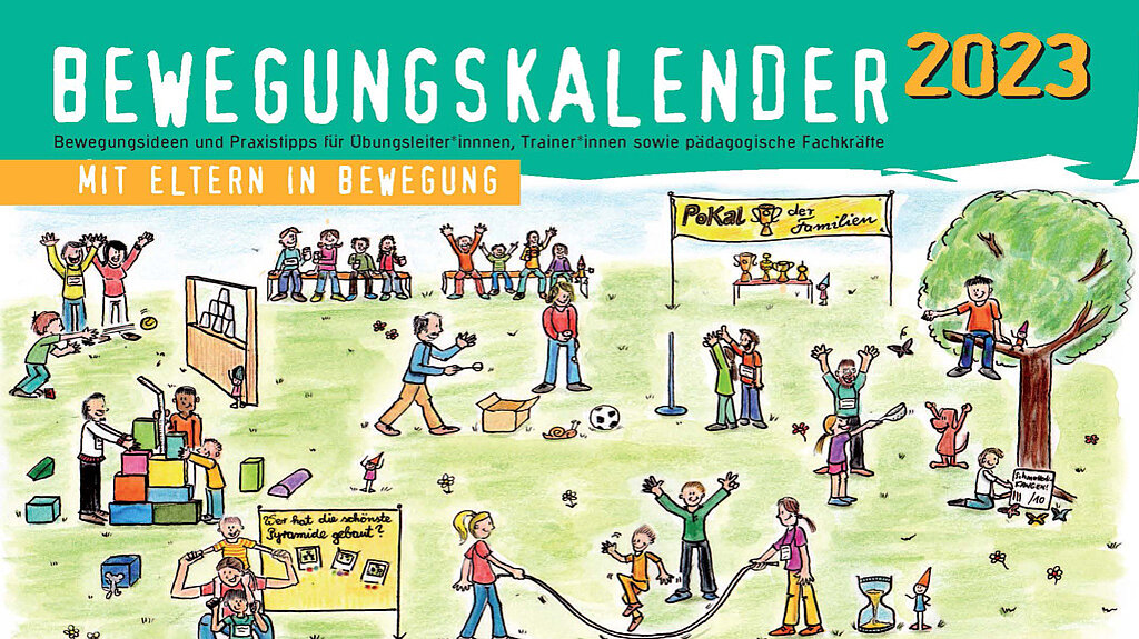 Titelseite des dsj-Bewegungskalenders 2023