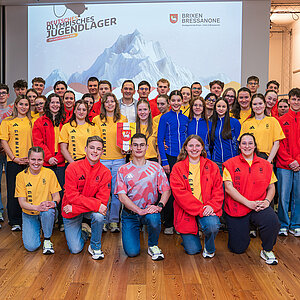 Brixen: Speeddating-Runde mit Bürgermeister und Vertreter*innen des Südtiroler Sports. Foto: DOJL/Philipp Wohlfart 