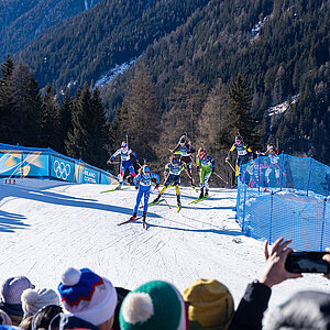 Biathlon-Sprint der Frauen in Antholz. Foto: DOJL/Philipp Wohlfart