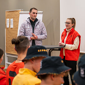 Workshop mit Luca Wernert und Kiki Hasenpusch (Vorstandsmitglieder der dsj). Foto: DOJL/Philipp Wohlfart
